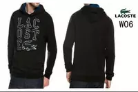 chaqueta lacoste classic 2013 hombre hoodie coton w06 noir